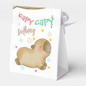 Capy capybara verjaardag bedankdoosjes (Achterkant)