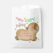Capy capybara verjaardag bedankzakje (Voorkant)