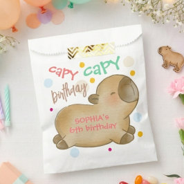 Capy capybara verjaardag bedankzakje