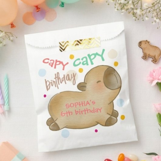 Capy capybara verjaardag bedankzakje