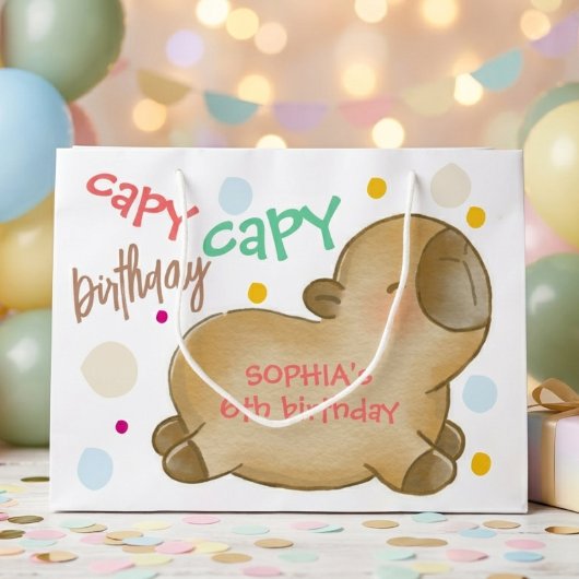 Capy capybara verjaardag groot cadeauzakje