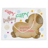 Capy capybara verjaardag groot cadeauzakje (Voorkant)