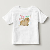 Capy capybara verjaardag kinder shirts (Voorkant)