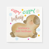 Capy capybara verjaardag servet (Voorkant)