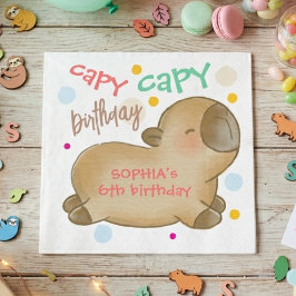 Capy capybara verjaardag servet