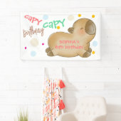 Capy capybara verjaardag spandoek (Insitu)