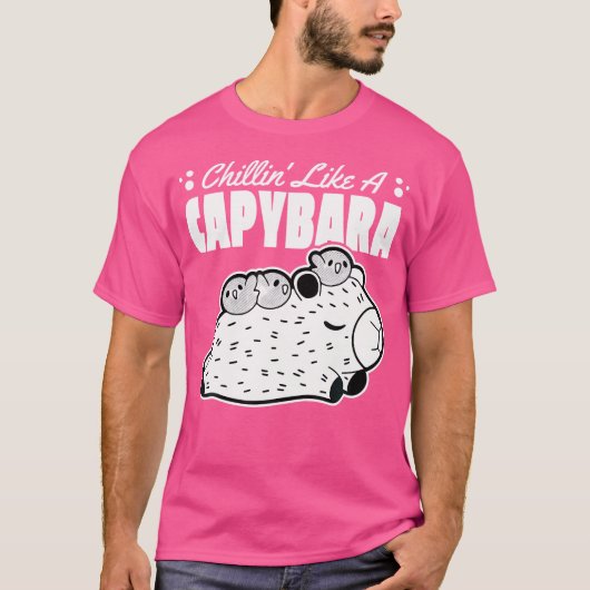 Capy Chillin' Like A Capybara T-shirt (Voorkant)