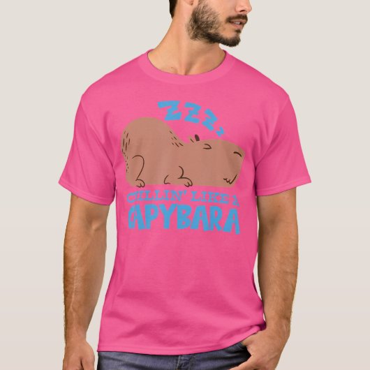 Capy Chillin' Like A Capybara T-shirt (Voorkant)