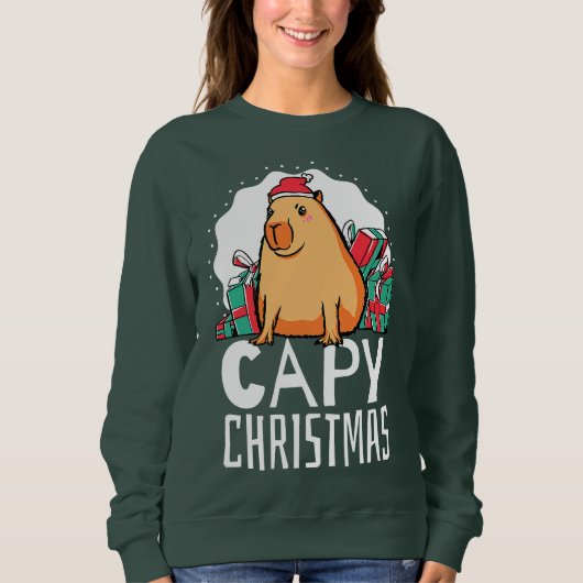 Capy Christmas Capybara Trui (Voorkant)