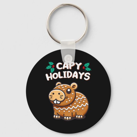 Capy Feestdagen Christmas Baking Gingerbread Cooki Sleutelhanger (Voorkant)