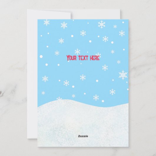 Capy Feestdagen Grappig Schattig Capybara Pun Flat Feestdagenkaart (Achterkant)