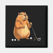 Capy Golf Player Cute Cappy Srts Cartoon Design  Magneet (Voorkant)