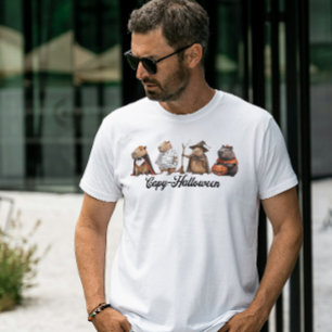 Capy Halloween Capybara Halloween Grappig T-shirt