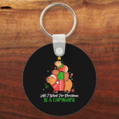 Capy Kerstmis Schattige Capybara Kerstboom Pjs Die Sleutelhanger (Voorkant)