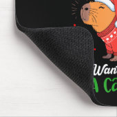 Capy Kerstmis Schattige Capybara Kerstboom Pyjama Muismat (Hoek)
