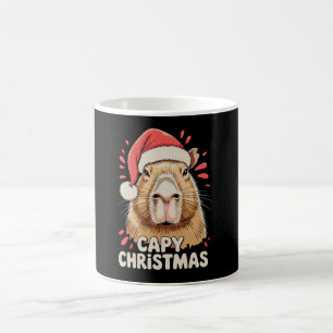 Capy Kerstmis Xmas Kerstman Hoed Capybara Knaagdie Koffiemok