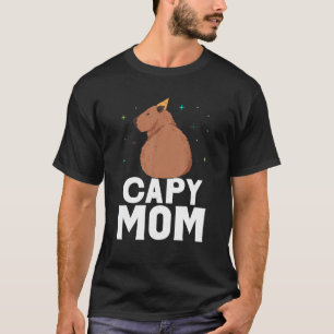 Capy Mom Capybara knaagdier Capybaras schattig die T-shirt