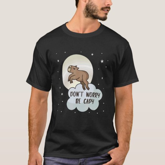 Capy Pull Up Capybara Meme Cute Capybara Anima T-shirt (Voorkant)