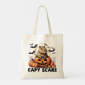 Capy Scare Capybara Halloween Tote Bag (Achterkant)