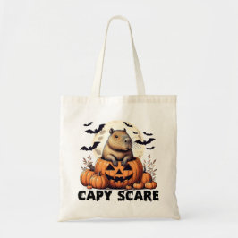 Capy Scare Capybara Halloween Tote Bag