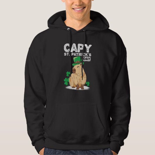 Capy St Patrick's Day Capybaras Capybara   1 Hoodie (Voorkant)
