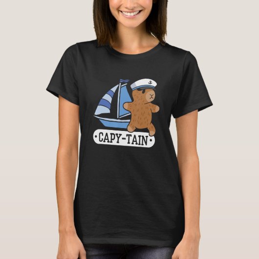 Capy Tain knaagdier Capybara's T-shirt (Voorkant)