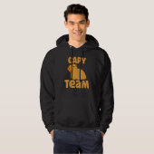 Capy Team Capybara Rodent Capybaras Animal Hoodie (Voorkant volledig)