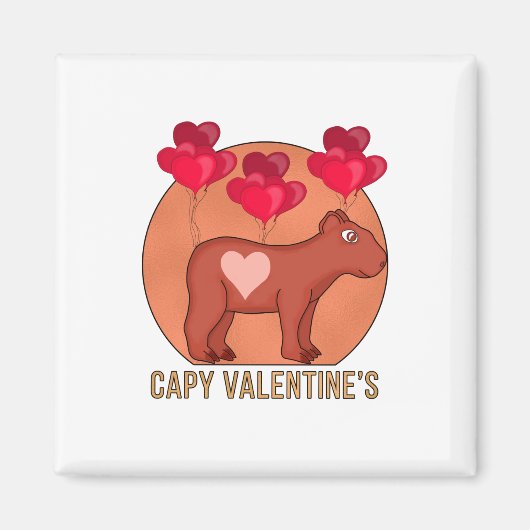 Capy Valentijns Magneet (Voorkant)