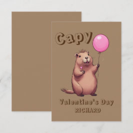 Capy Valentijnsdag Capybara Classroom Notitiekaartje