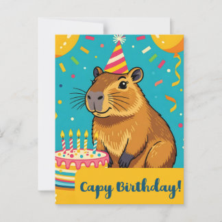 Capy Verjaardag Briefkaart