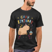 Capy Verjaardag Shirt Funny Capybara Animals Boys  (Voorkant)