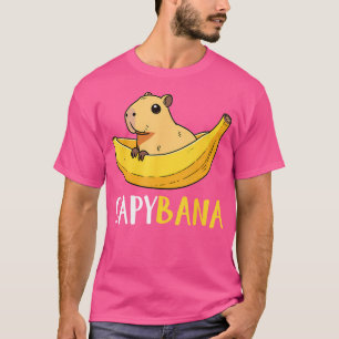 Capybana Kawaii Banana Capybara T-shirt