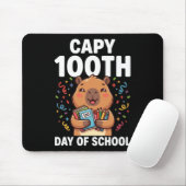 Capybara 100ste dag van school Schattige capy dier Muismat (Met muis)