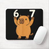 Capybara 67 Meme Zes Zeven Grappig Muismat (Met muis)
