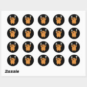 Capybara 67 Meme Zes Zeven Grappig Ronde Sticker (Vel)