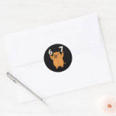 Capybara 67 Meme Zes Zeven Grappig Ronde Sticker (Envelop)