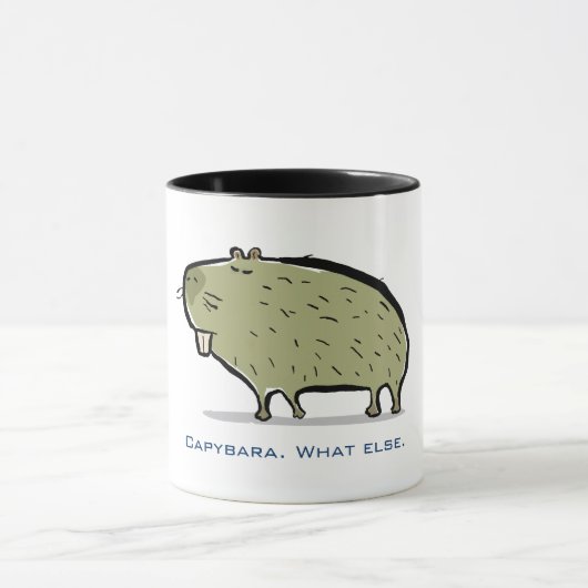 capybara (aanpasbare tekst) mok (Midden)