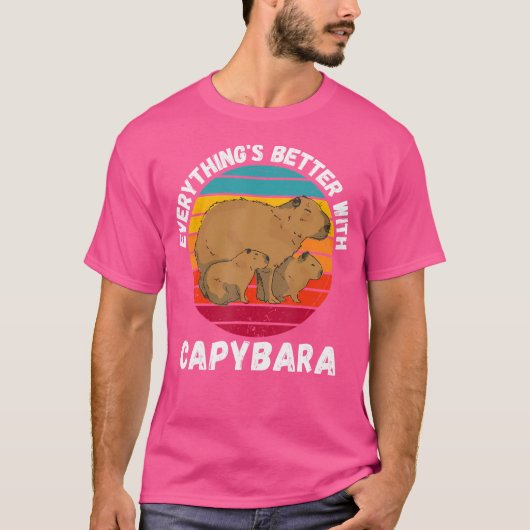 Capybara Alles is beter met Capybara T-shirt (Voorkant)