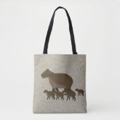 Capybara Allover Canvas tas (Voorkant)