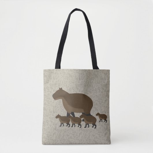 Capybara Allover Canvas tas (Voorkant)