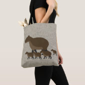 Capybara Allover Canvas tas (Dichtbij)