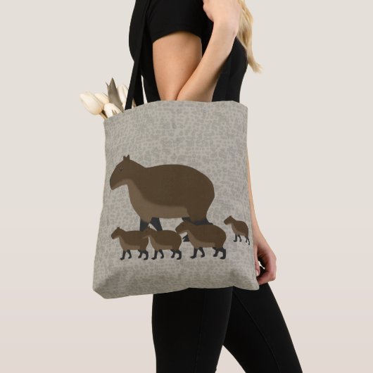 Capybara Allover Canvas tas (Dichtbij)