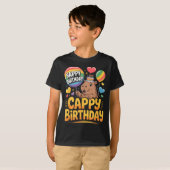 Capybara Animal Lover Fun Cappy Birthday Party Sup T-shirt (Voorkant volledig)