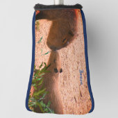 Capybara Animal Putter Golf Head Hoesje Golfheadcover (Draai 90)