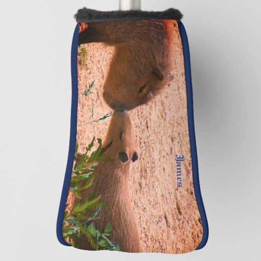 Capybara Animal Putter Golf Head Hoesje Golfheadcover (Draai 90)