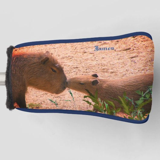 Capybara Animal Putter Golf Head Hoesje Golfheadcover (Voorkant)