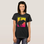 Capybara Animal Retro Kostuum T-shirt (Voorkant volledig)
