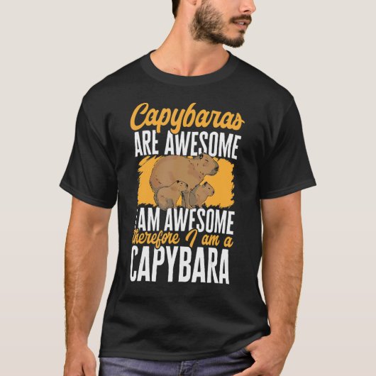 Capybara Animals Pet Capybaras zijn Geweldige 1 T-shirt (Voorkant)
