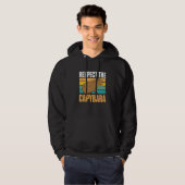 Capybara Animals Pet  Respect the Capybara Hoodie (Voorkant volledig)