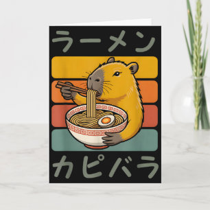 Capybara Anime Grafische Ramen Kawaii Japanse Vint Kaart